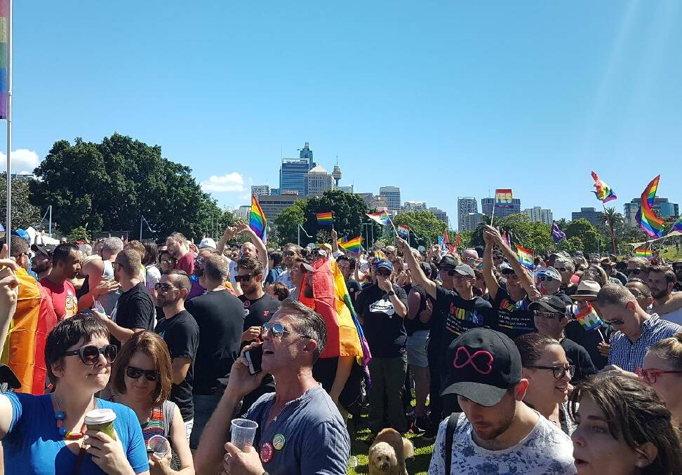 The crowd at Prince Alfred Park.