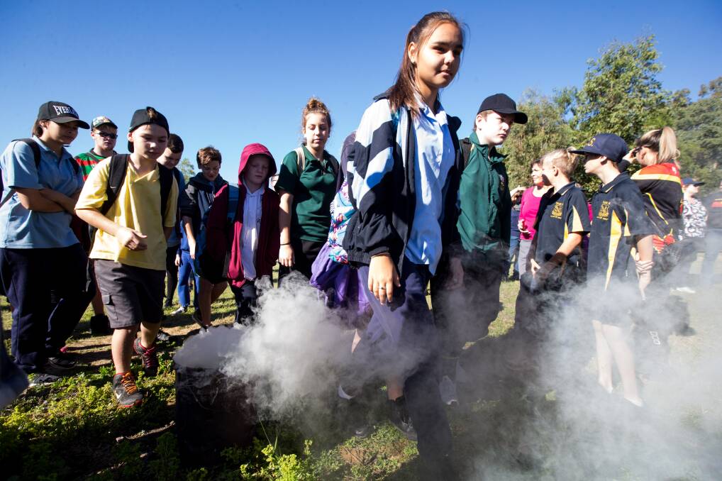 Students from five Hawkesbury high schools and several primary schools take part in Allowah Day at Yarramundi on Thursday, May 25. Picture: Geoff Jones