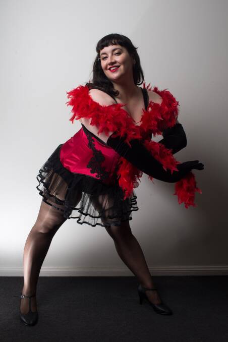 Rachel Szabo aka Ana Seethe. Her Expose Burlesque and Variety Night still has some tickets left. Picture: Geoff Jones