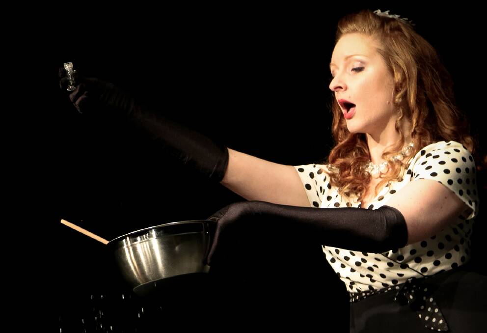 Ginger Little's routine at the first burlesque show involved long gloves, a saucepan and melted chocolate.