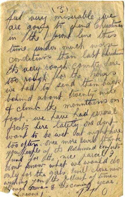 Third page of the letter.