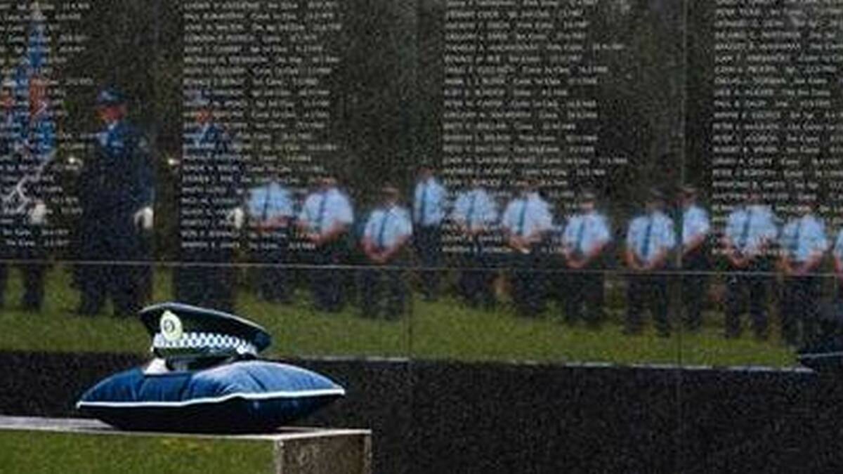 The National Police Memorial at Canberra has more than 700 names on it.
