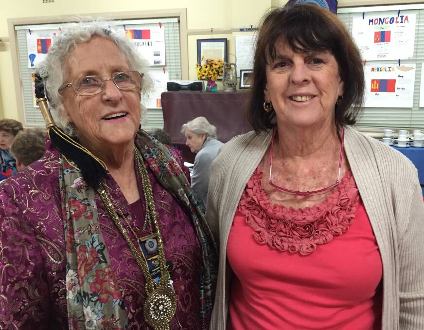 Vice president and member for 60 years Margaret Tye, with member Cherilyn Blaydon.