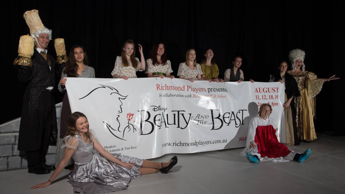 Excitement is mounting in the Richmond High camp for its joint production with Richmond Players of the sumptuous musical Beauty and the Beast. Picture: Geoff Jones