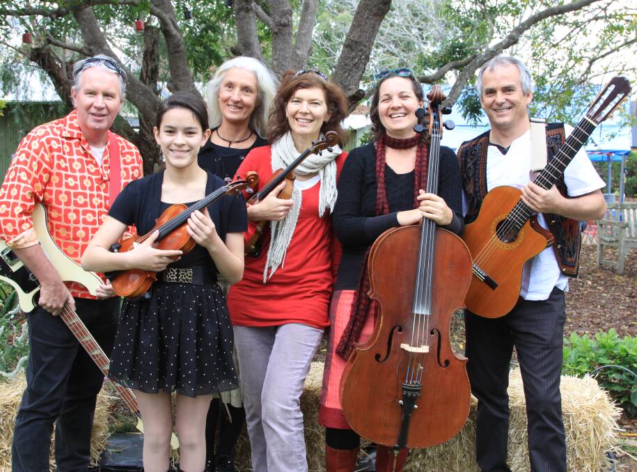 Beatles Unplugged with Strings Attached will feature at a special dinner at Loxley on Bellbird Hill on June 18. Blake Morrison is far right.