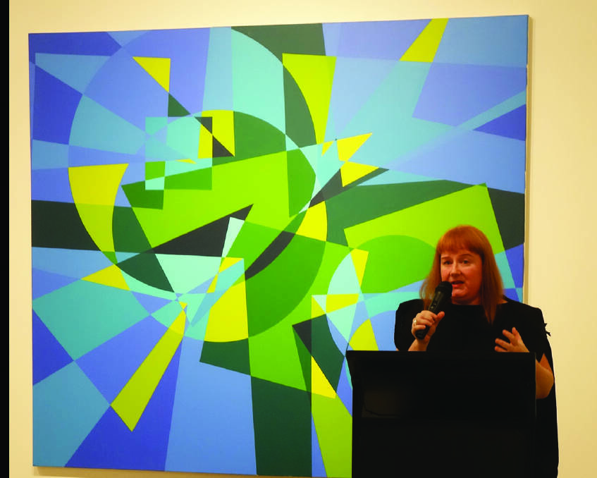 Curator Diana Robson at the exhibition launch.