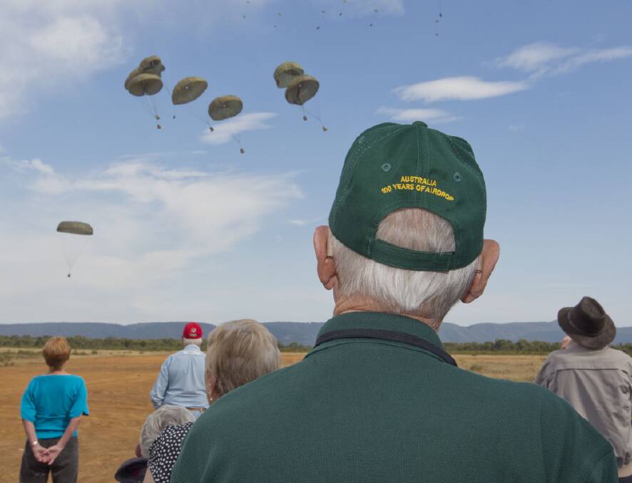 Air Dispatch Assocation members were on hand to witness the celebratory air drop on April 28. 