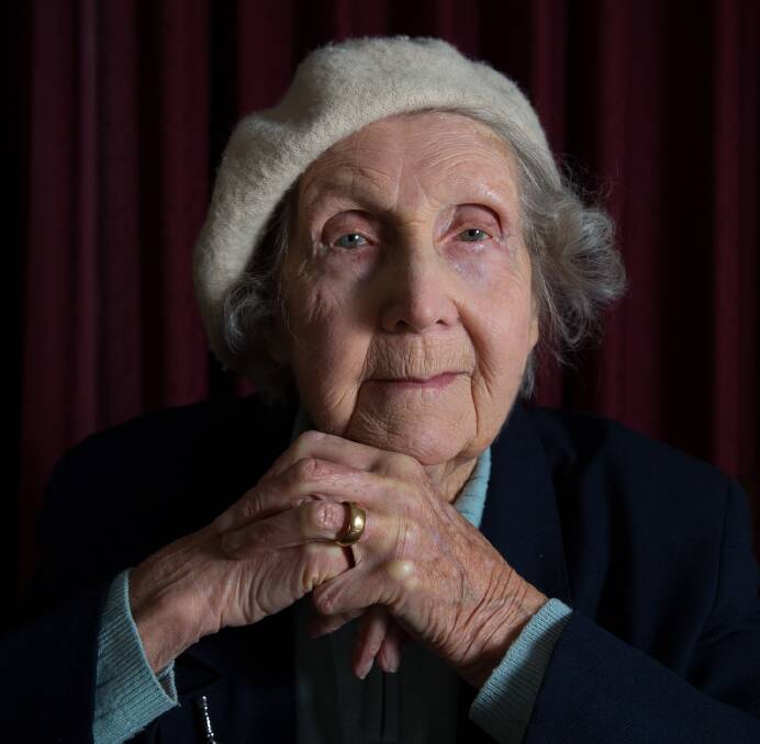 World War II veteran Irene Chalmers at her North Richmond home in July..