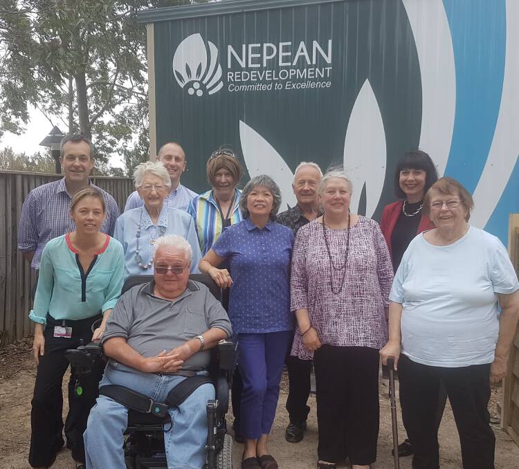 The Nepean Redevelopment Consumer Committee that our Hawkesbury representative  Patti Shanks is on. Patti is at rear in the middle.