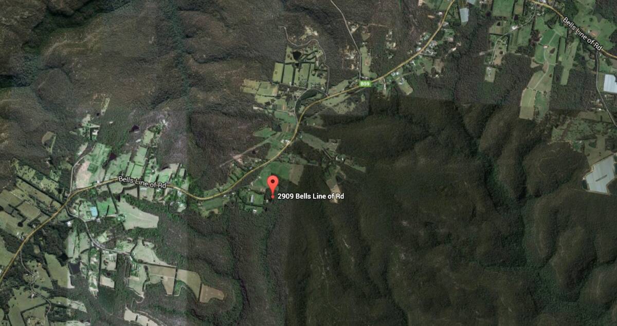 BILPIN BURN: The Nungaroo Ridge burn, which went very well, is the area at the bottom right of the picture, off Bells Line of Road at Bilpin, opposite Mount Tootie Road. Picture: Google maps