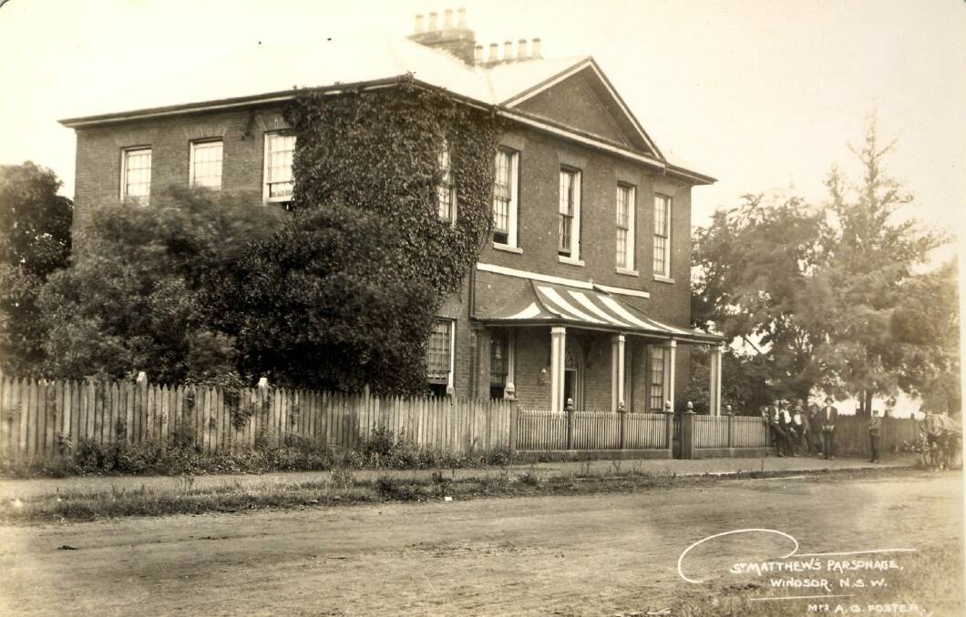 The rectory on Moses Street, Windsor in the 1800s. It has long been associated with ghosts.
