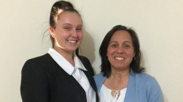 Connie Scully (right) says her daughter Bianca's school should be teaching her finance skills instead of high-level algebra. Photo: Supplied