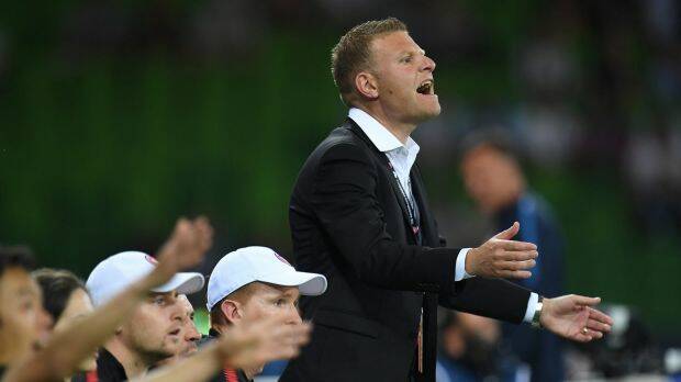 New approach: Josep Gombau is attempting to implement a new playing style at Western Sydney. Photo: AAP
