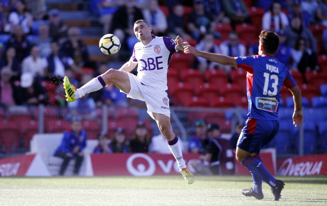 Former Blacktown FC striker Mitch Mallia has signed an injury replacement contract with the Perth Glory in the A-League. Picture: AAP Image/Darren Pateman