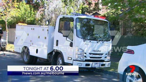 A teenager has been arrested for allegedly driving a fake emergency services truck.  Photo: Seven News