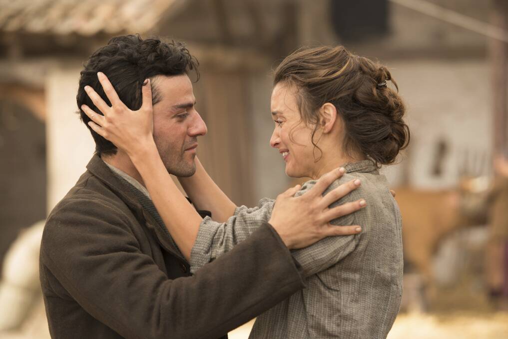 Love story: Oscar Isaac and Charlotte Le Bon star as Mikael and Ana in The Promise, set during the Armenian Genocide. The film is in cinemas now and rated M.
