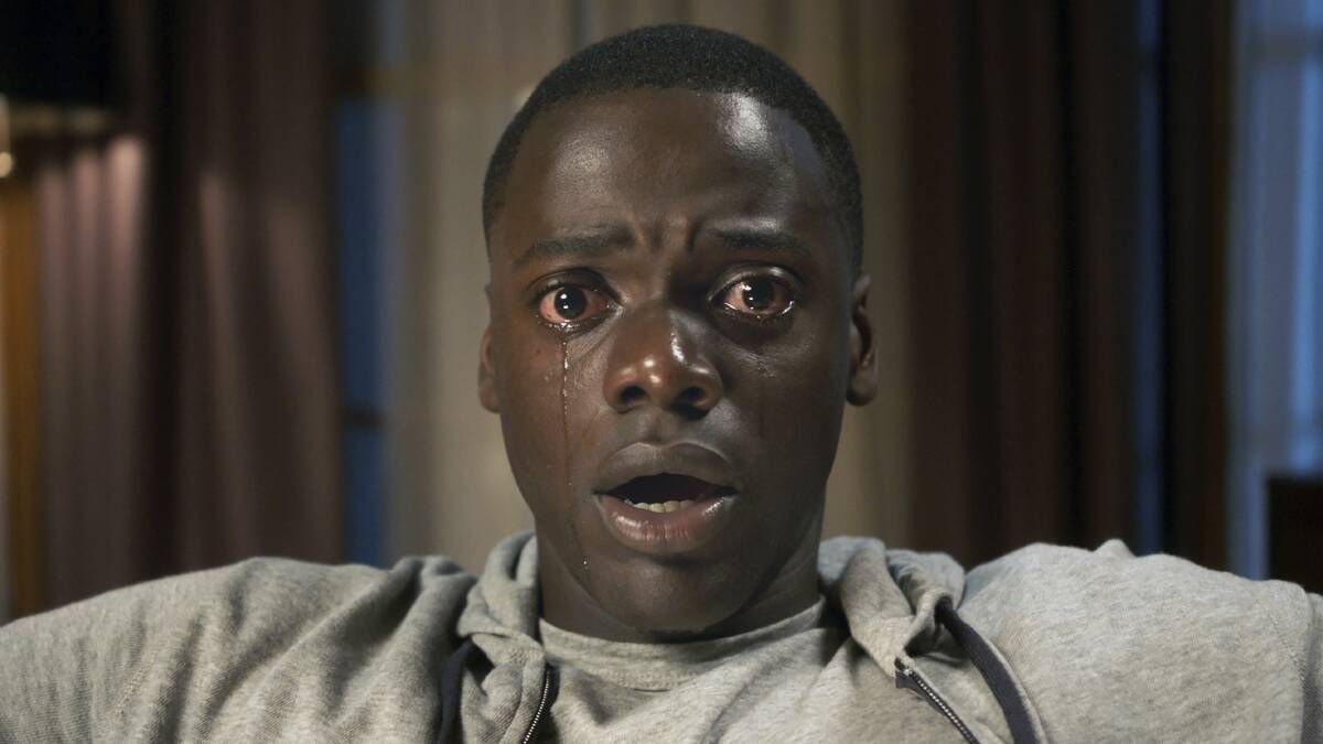 Transfixed: Daniel Kaluuya's face says it all as Chris Washington in break-out success Get Out. The film is in cinemas now, rated MA 15+.