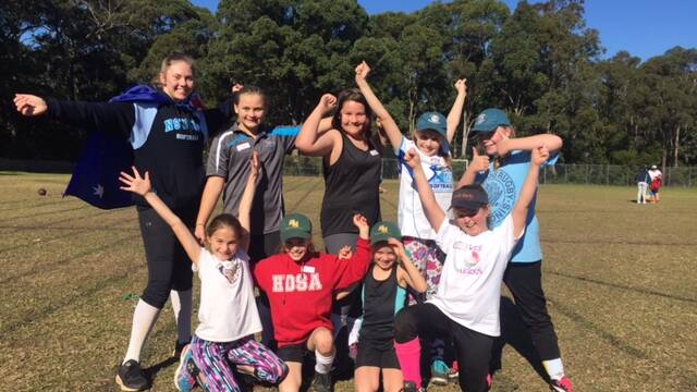 Hornsby District Softball Association held a skills fundraiser day to raise money for Australian representative Kandra Lamb. 