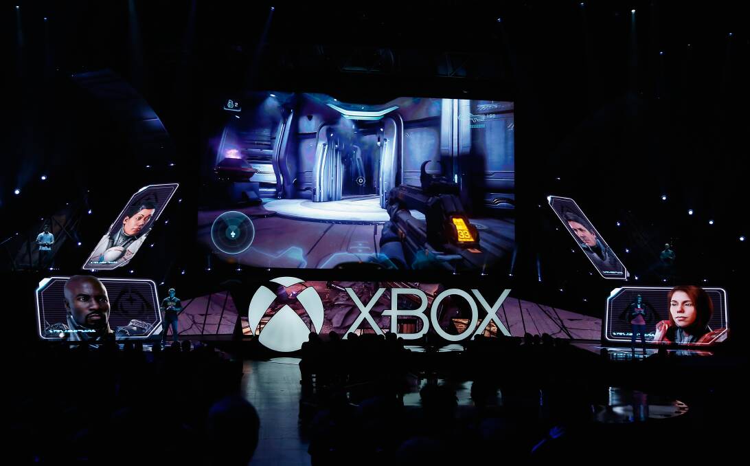 New tech: Halo 5 Guardians gameplay is demonstrated during the Microsoft Xbox E3 press conference in Los Angeles, California. E3 focuses on gaming systems and interactive entertainment. Photo: Getty Images