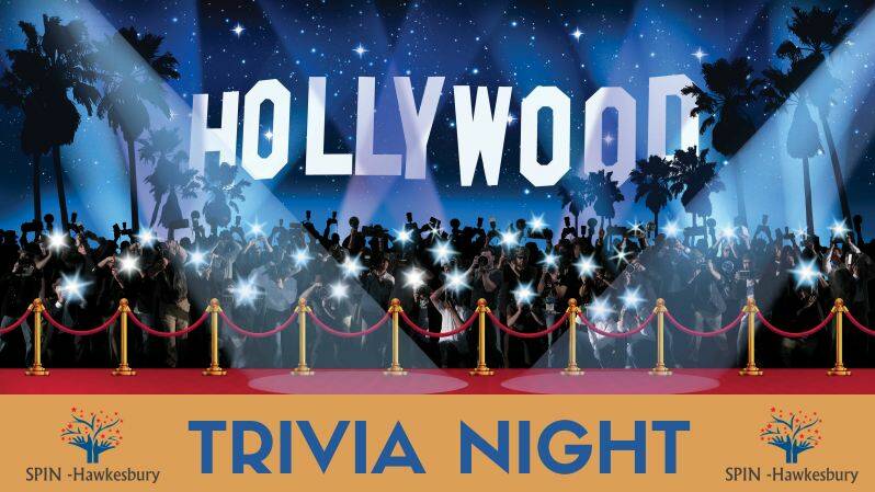 GLITTERATI BUFFS: Test your Hollywood knowledge at SPIN Hawkesbury's Trivia Night fundraiser at Wilberforce School of Arts Hall.