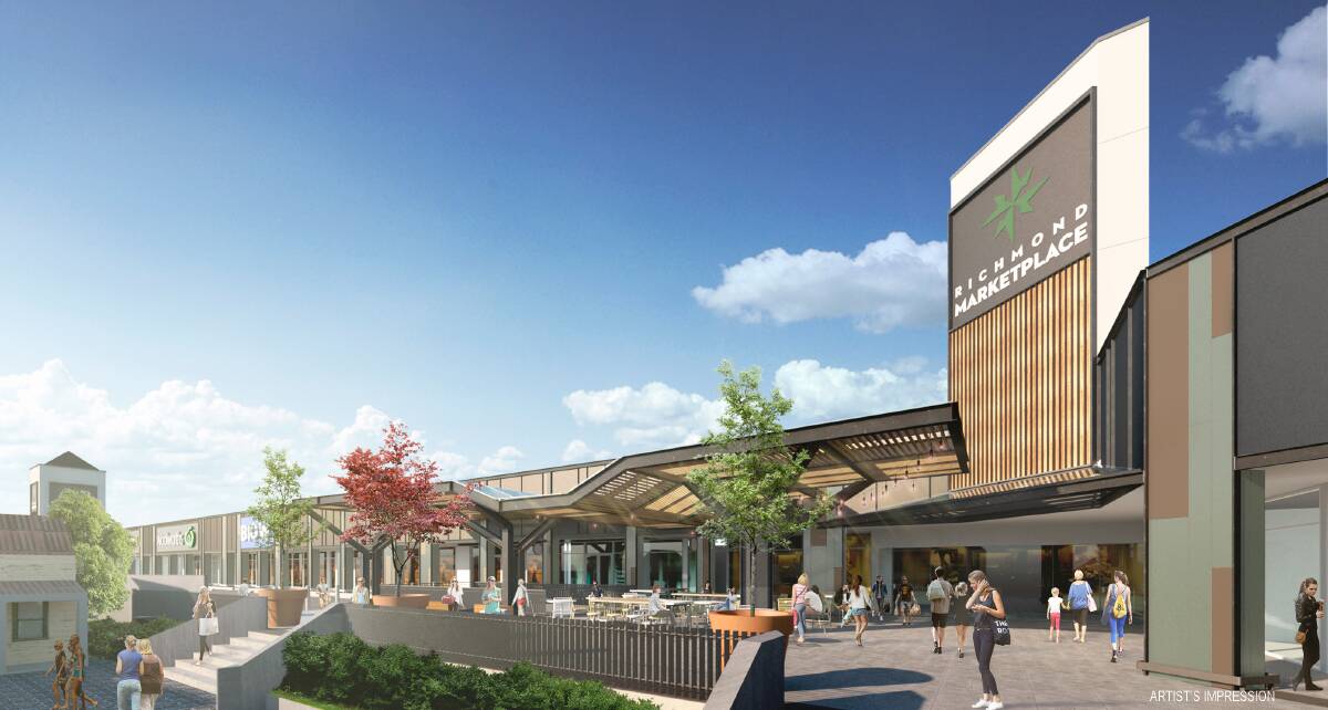 FACELIFT: Artist's impressions showing Richmond Marketplace after its refurbishment. Picture: Supplied