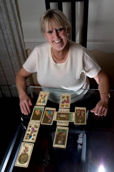 SIMPLICITY: Grose Vale-based clairvoyant Suzi Samuel uses tarot cards during her readings and said no other props are required. Picture: Geoff Jones