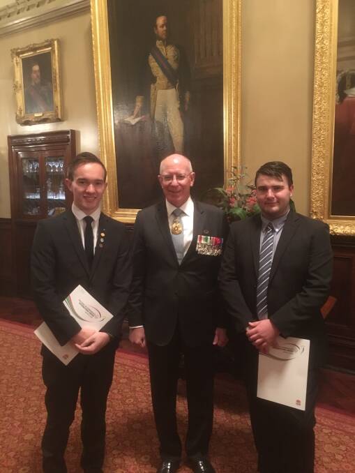 RECOGNITION: Gold Duke of Edinburgh International Awards were presented by David Hurley, Governor of New South Wales.