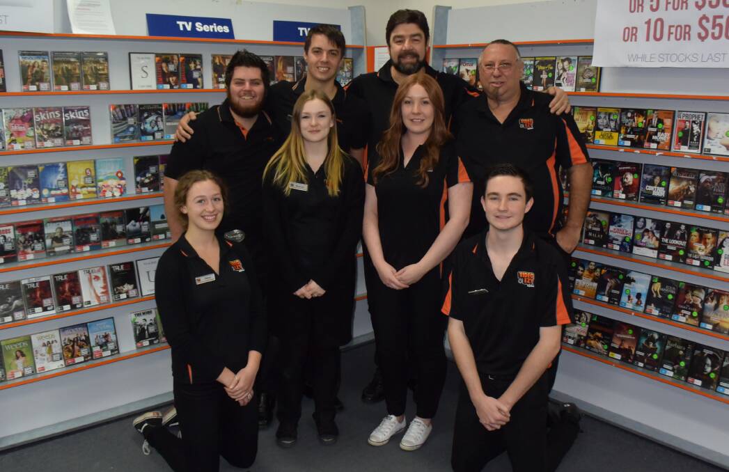 FAREWELL STAFF: (Back row L-R) Charlton Snell, Brandon Gough-Langham, Steve Chadevski and Peter Adames, with (front row L-R) Olivia Hunt (kneeling), Shannon Payne, Kassie McGavin, and Jacob Richards (kneeling). Picture: Sarah Falson