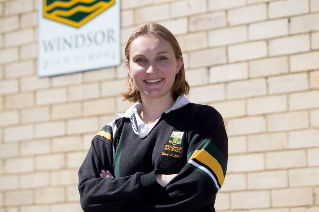 HELPING HAND: 18-year-old Rhiannon Williams has been volunteering in the community since she was in Year 7. Picture: Geoff Jones