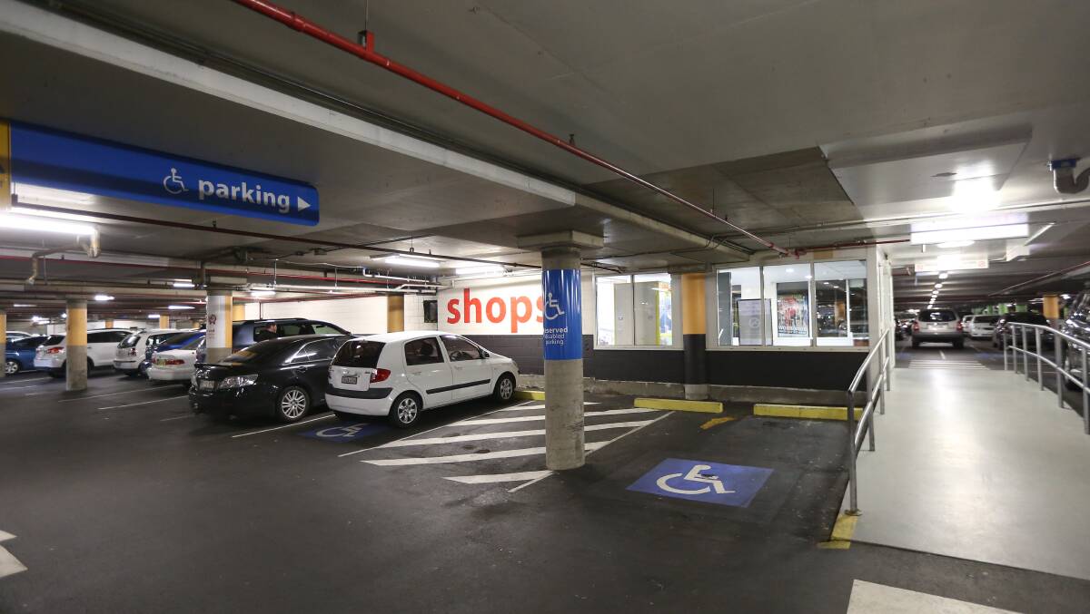 ACCESSIBLE: Disability parking spaces are in close proximity to shopping mall entrances at Richmond Marketplace. Picture: Geoff Jones