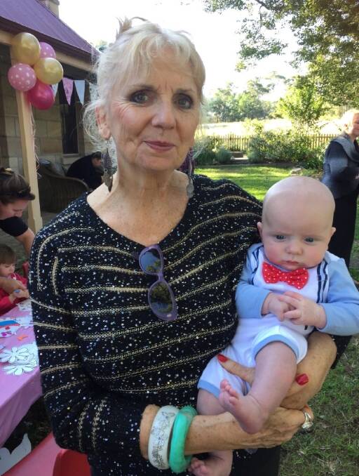 Holly's mum, Janet Mahboub, with Holly's son, Byron. This picture was taken only a year ago.