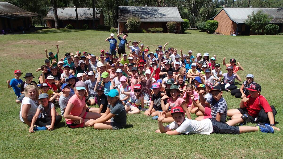 TEAM WORK: Year 6 students from 25 Hawkesbury schools were involved in the Leadership Camp. Picture: Supplied