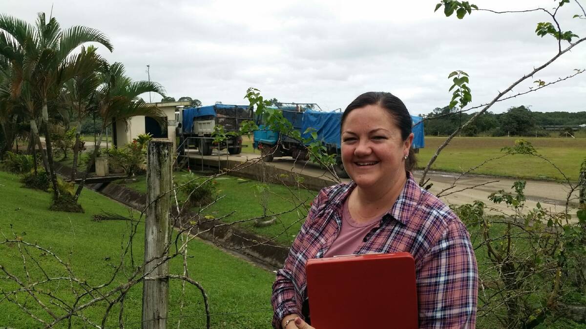 IN THE FIELD: Sally-ann co-owns Eather Group, a local truck and earth moving business which is centred around recycling natural materials.