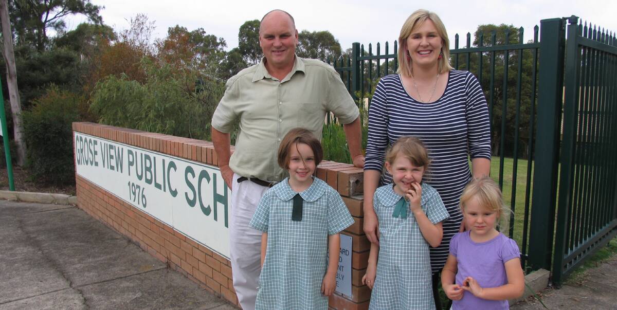 40 years on: Bob Hawke is the son of the late Bob Hawke, school principal from 1982-83. His children, Bert and Matilda (pictured) attend the school. Lauren Thurlow, is a former student. Her children, Grace and Lily now attend.