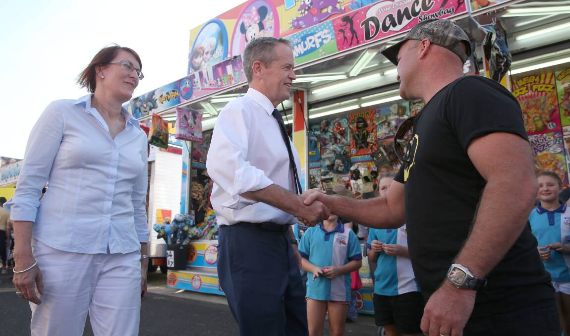 Macquarie MP Susan Templeman was proud to bring opposition leader Bill Shorten to Hawkesbury Show in 2016. Picture: Geoff Jones