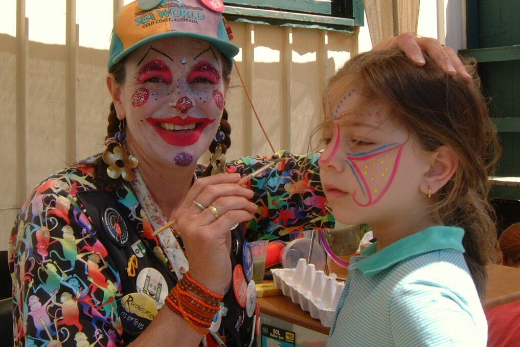 Fun for all: Face painting is always a hit with the young ones.