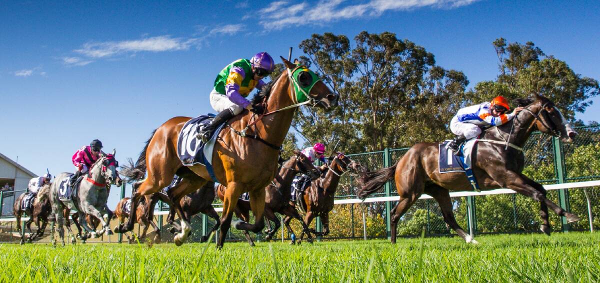 And they're off: The action on the track is just one of many reasons to visit Hawkesbury Race Club this Sunday. Picture: Geoff Jones