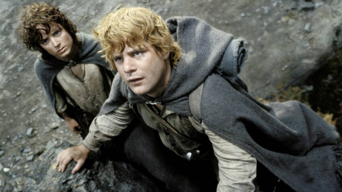 True friends: Sean Astin (front) as Samwise Gamgee and Elijah Wood as Frodo Baggins in Peter Jackson's Lord of the Rings trilogy.