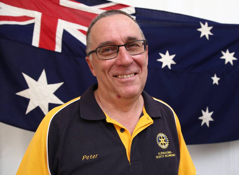 Humble: Peter Webb was proud to be named Hawkesbury's top citizen on Australia Day. Picture: Geoff Jones