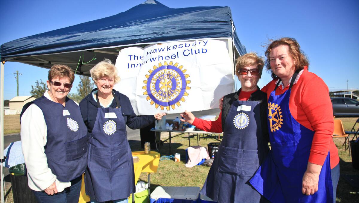 Richmond Rotarians Chris Brinkman, Yvonne Tuckerman, Lynne Bagwell and Christine Anarin. The three rotary clubs are some of the bigger volunteer groups in the Hawkesbury. Photo: Geoff Jones