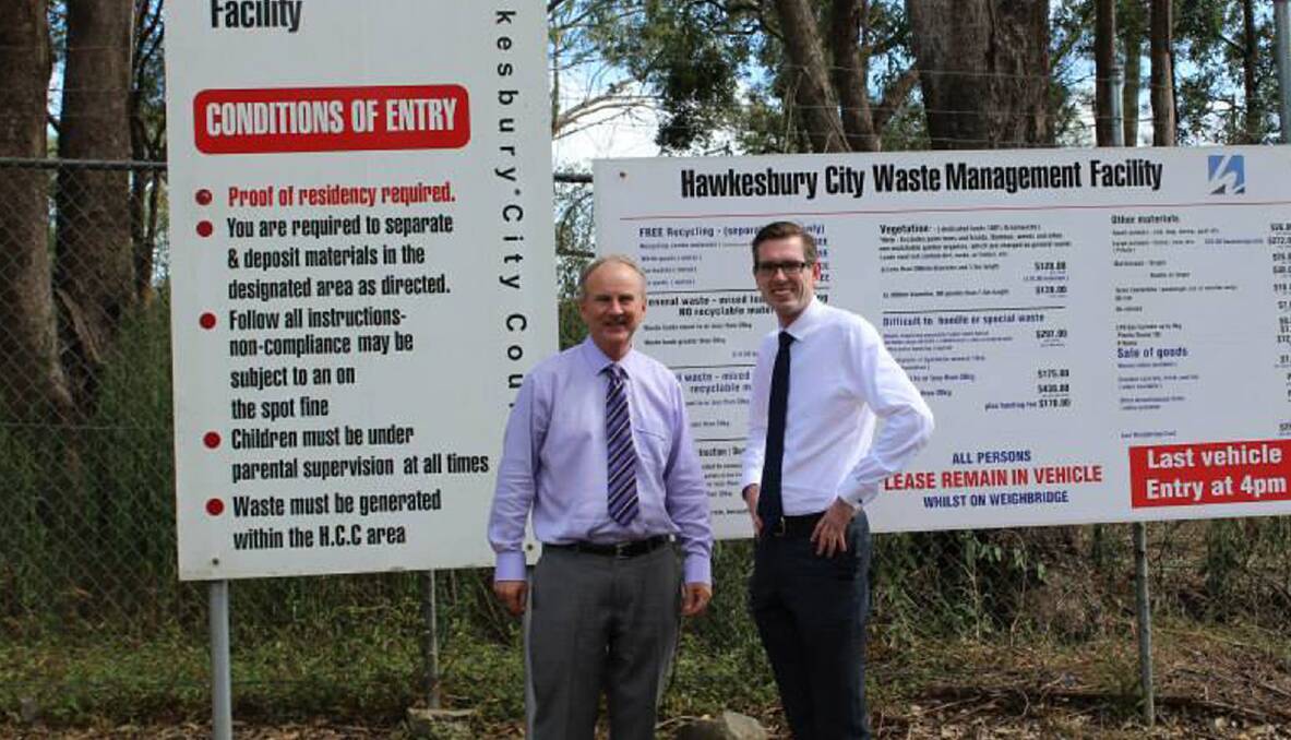 Riverstone MP Kevin Conolly with Hawkesbury MP Dominic Perrottet. Picture: Supplied