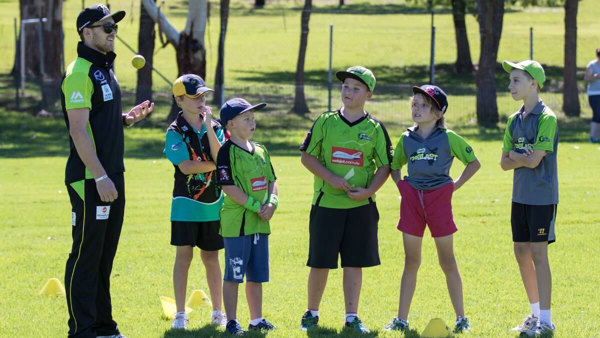A Sydney Thunder clinic from last year. Picture: From file