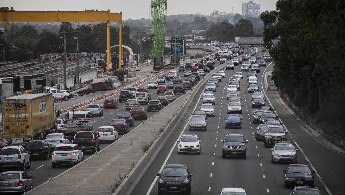 The M4 Motorway. Picture: Dominic Lorrimer/Fairfax Media