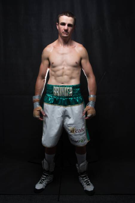 Joel Brunker won his 33rd career bout on Friday night at the Melbourne Pavillion, beating Surachet Tongmala in the second round. Picture: Geoff Jones