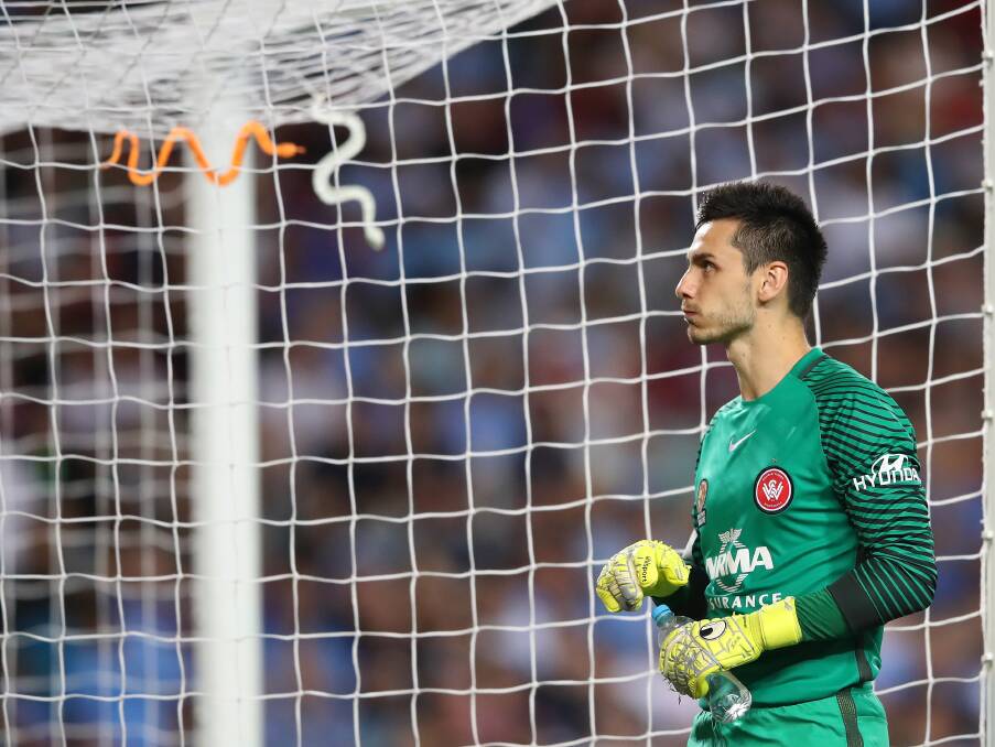 UNDER SIEGE: Fans threw plastic snakes at Wanderers keeper Vedran Janjetovic after his mid-season move from Sydney FC. 