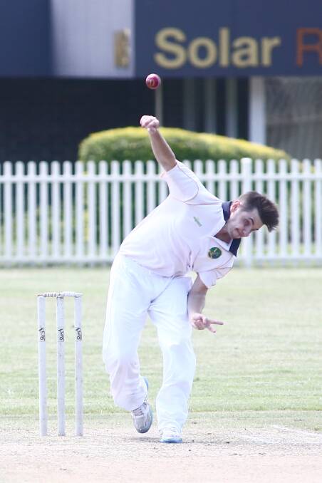 Dylan Whitby took three wickets for Riverstone. Picture: Geoff Jones