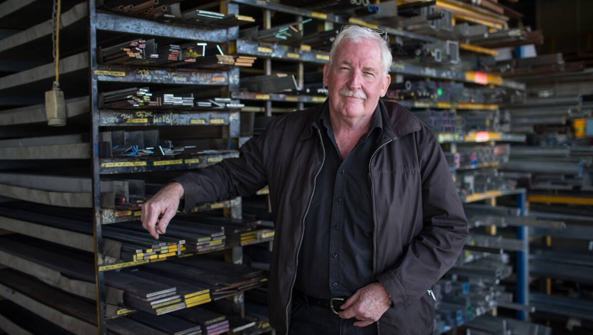 PROUD OWNER: Graeme Hutchinson's business KRE Metal and More has been operating in the Hawkesbury for over 30 years. Picture: Geoff Jones