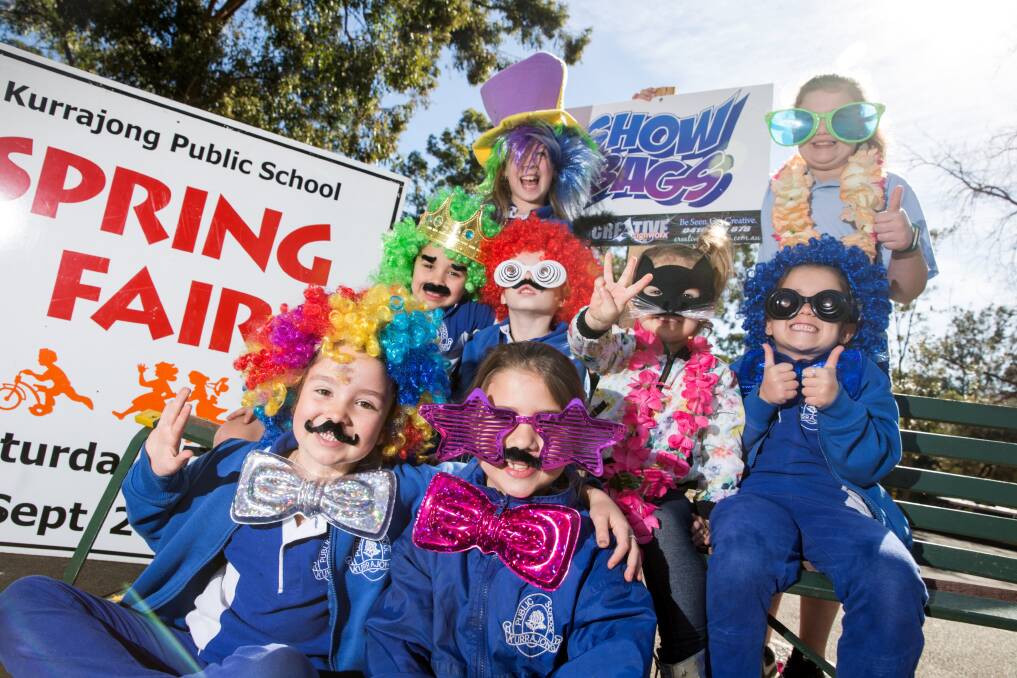 FUN AND GAMES: Kurrajong Public School students get set for the upcoming spring fair. Picture: Geoff Jones