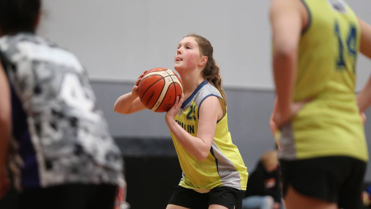 Jessica-Lee plays in the Hawkesbury District Basketball Association's local competition. Picture: Geoff Jones