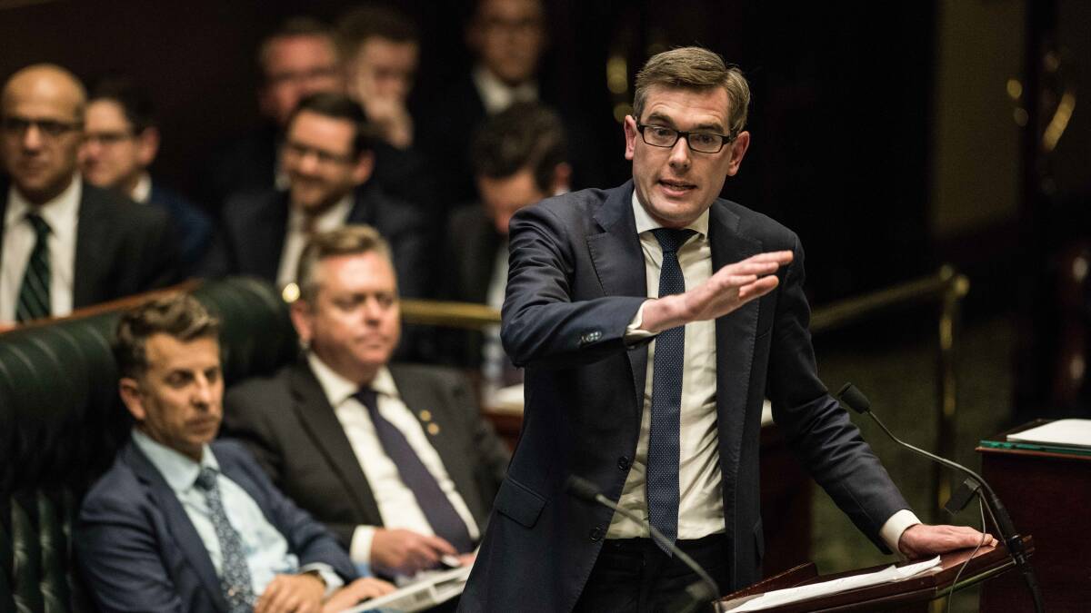 Member for Hawkesbury Dominic Perrottet speaks during question time in September, 2017. Picture: Wolter Peeters, Fairfax Media